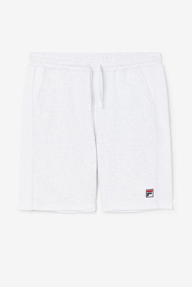 Fila Petey White Shorts Mens - NZ 16543-DTCU